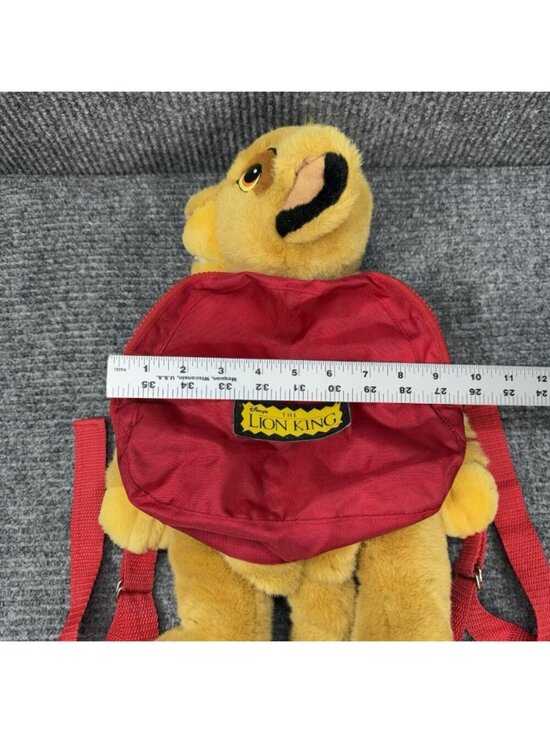 Vintage Disney Lion King Simba Character Plush Backpack 90s Comfort Hug Clean main image 6
